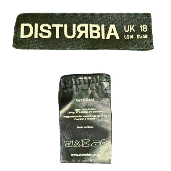 💎 disturbia buckled pleated pink check mini skirt size 14 - Picture 8 of 8